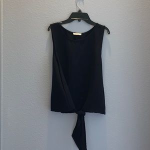 black shirt with open back